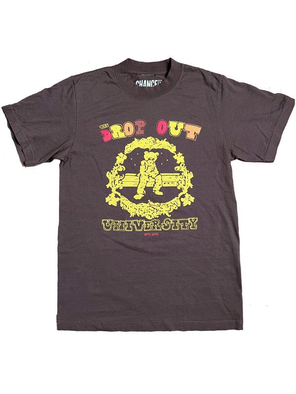 Drop Out University Tee (Brown)