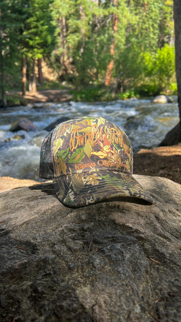 Don't Believe the Hype Camo Trucker